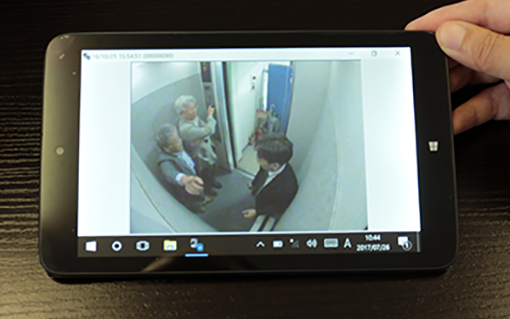 エレベーター用監視カメラ映像の閲覧用としてWindowsタブレットを検討